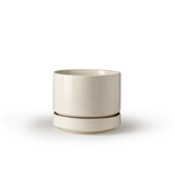Round Two Ceramic Planter – 4", 6", 8", 10" (With Drainage & Saucer) - Ed's Plant Shop