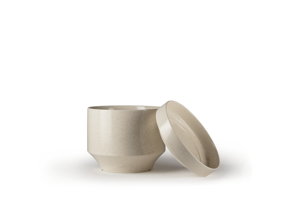 Round Two Ceramic Planter – 4", 6", 8", 10" (With Drainage & Saucer) - Ed's Plant Shop