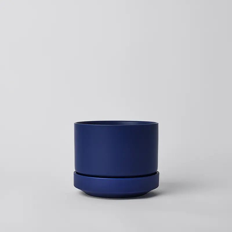 Round Two Ceramic Planter – 4", 6", 8", 10" (With Drainage & Saucer) - Ed's Plant Shop