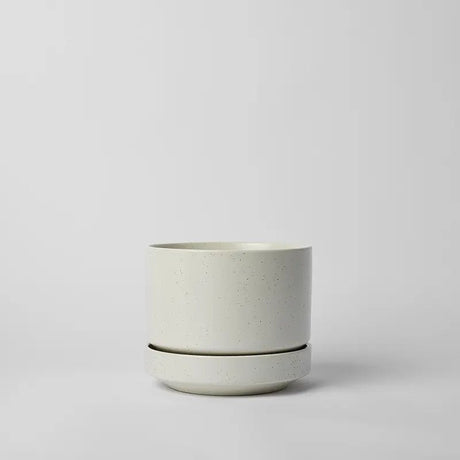 Round Two Ceramic Planter – 4", 6", 8", 10" (With Drainage & Saucer) - Ed's Plant Shop