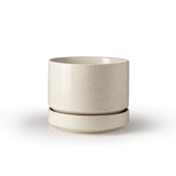Round Two Ceramic Planter – 4", 6", 8", 10" (With Drainage & Saucer) - Ed's Plant Shop