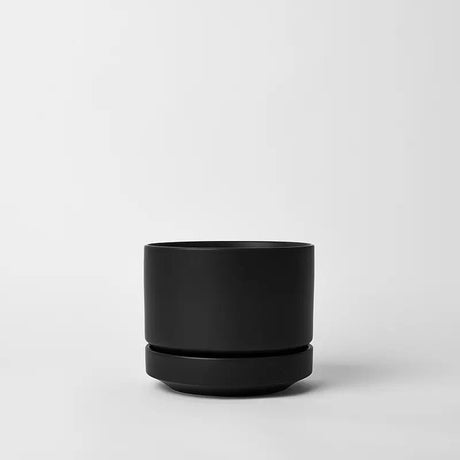 Round Two Ceramic Planter – 4", 6", 8", 10" (With Drainage & Saucer) - Ed's Plant Shop