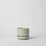 Round Two Ceramic Planter – 4", 6", 8", 10" (With Drainage & Saucer) - Ed's Plant Shop