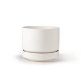 Round Two Ceramic Planter – 4", 6", 8", 10" (With Drainage & Saucer) - Ed's Plant Shop