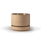 Round Two Ceramic Planter – 4", 6", 8", 10" (With Drainage & Saucer) - Ed's Plant Shop