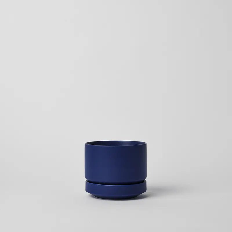 Round Two Ceramic Planter – 4", 6", 8", 10" (With Drainage & Saucer) - Ed's Plant Shop