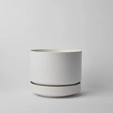 Round Two Ceramic Planter – 4", 6", 8", 10" (With Drainage & Saucer) - Ed's Plant Shop