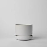 Round Two Ceramic Planter – 4", 6", 8", 10" (With Drainage & Saucer) - Ed's Plant Shop