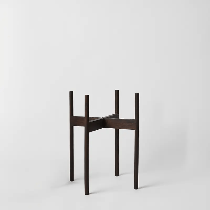 Rounded Hardwood Plant Stand – Solid Goods - Ed's Plant Shop