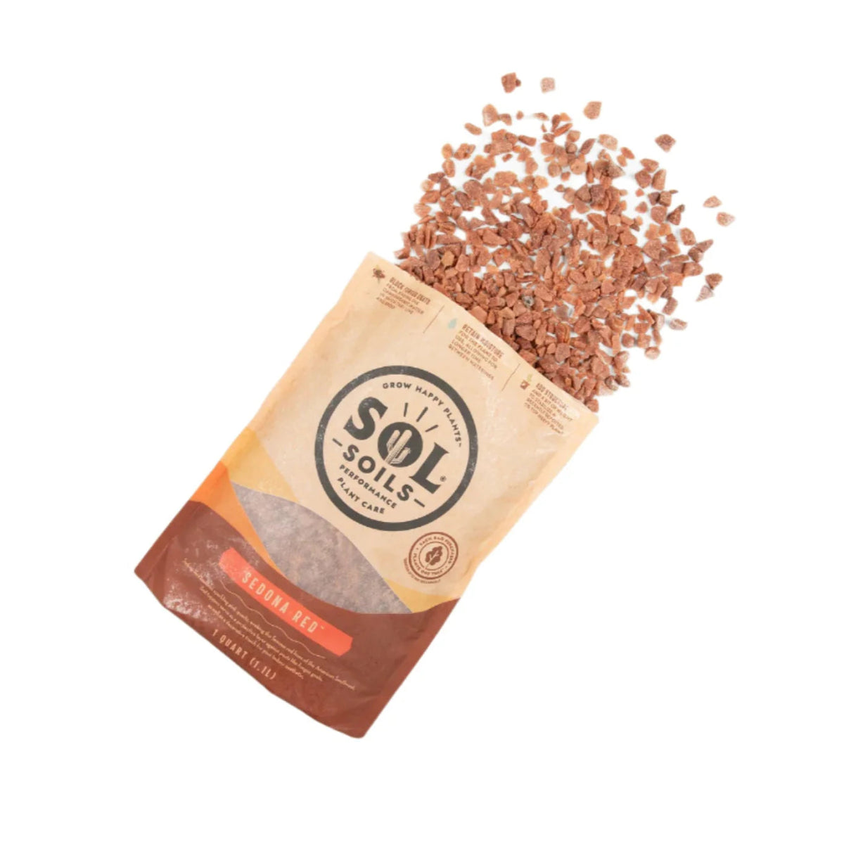 Sedona Red Soil Topper – Decorative Sparkling Pink Quartz - Ed's Plant Shop