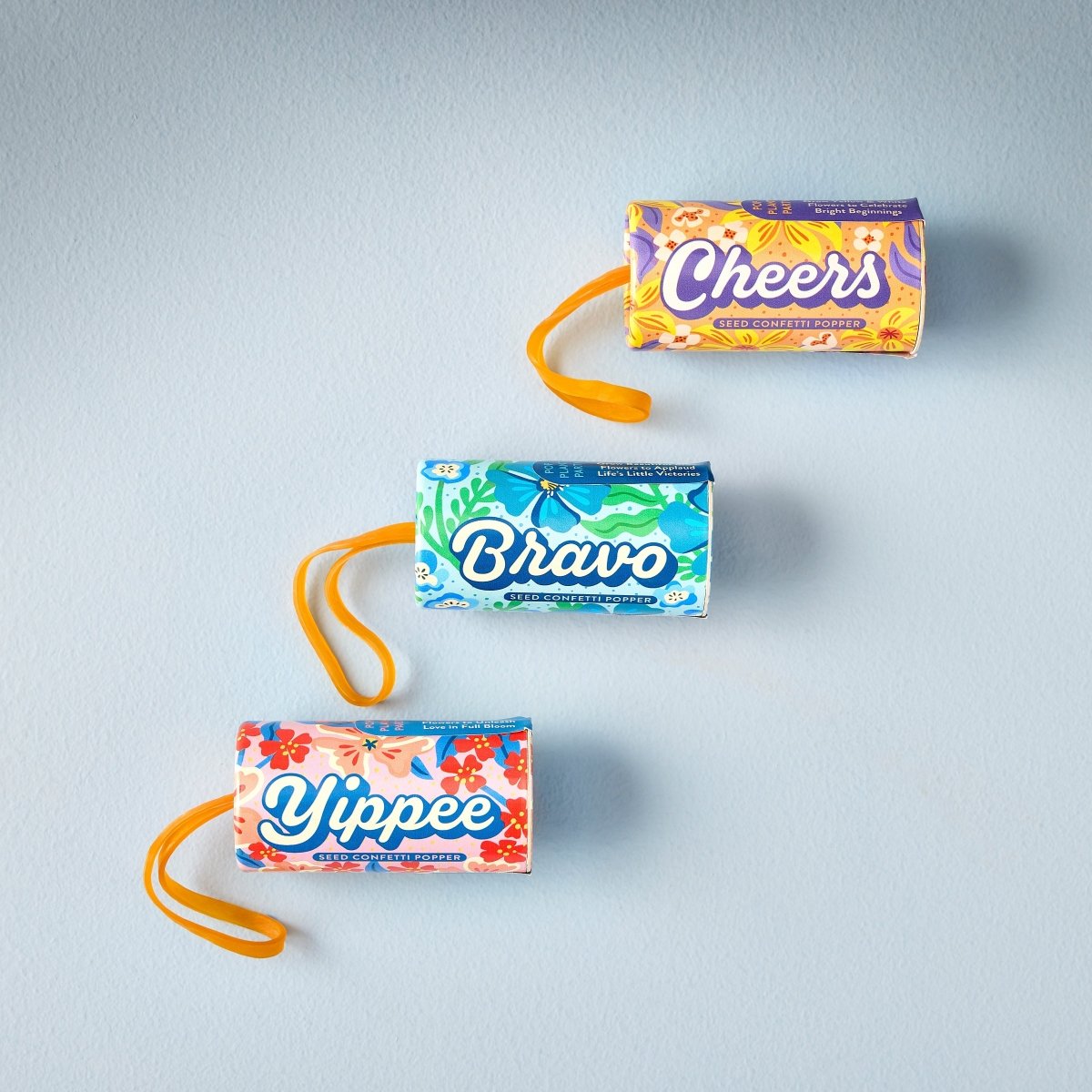 Range Of Seed party poppers