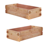 SET OF 2 Timberlane Gardens Easy Raised Garden Bed Kits. Double Deep. Select Cedar. Mortise & Tenon. 2' W x 4' L - Ed's Plant Shop