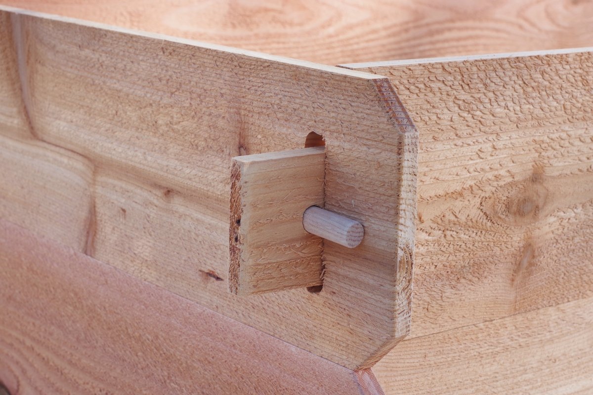 SET OF 2 Timberlane Gardens Easy Raised Garden Bed Kits. Double Deep. Select Cedar. Mortise & Tenon. 2' W x 4' L - Ed's Plant Shop