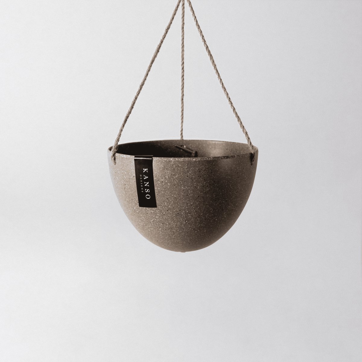 Signature Stone Hanging Planter Pot 8 Inch (Round Bottom) - Ed's Plant Shop