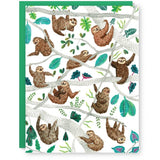 Sloth Squad Birthday Card - Ed's Plant Shop