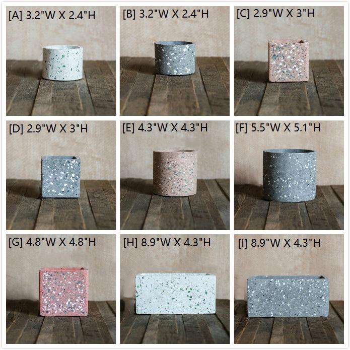 classy plant pots Speckled Cement Planters – Fun, Versatile, and Classy – Ed's Plant Shop