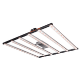A Spider Farmer G8600 860W Dimmable Full Spectrum LED Grow Light with a black frame and LED panels.
