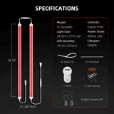 Spider Farmer GlowR80 80W 660nm Deep Red Supplemental LED Grow Light Bar - Ed's Plant Shop