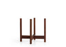 Square - Leg Mahogany Plant Stand — Adjustable Height, Indoor/Outdoor - Ed's Plant Shop