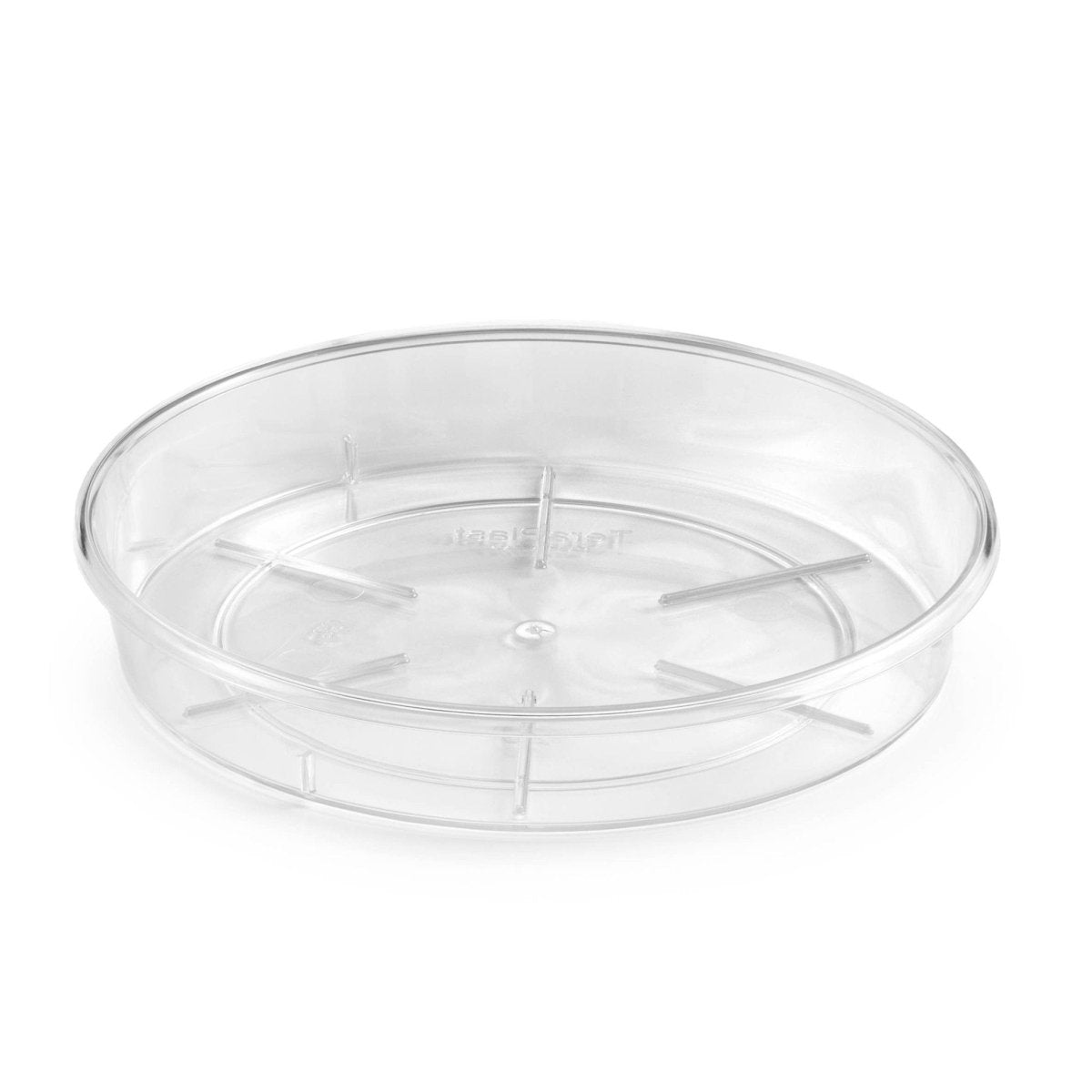 Tera USA - Clear Resin Round Saucer for Pots & Planters - Ed's Plant Shop