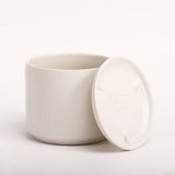 The Ceramic Cylinder Planter with Saucer, 2nd Generation - Ed's Plant Shop