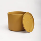 The Ceramic Cylinder Planter with Saucer, 2nd Generation - Ed's Plant Shop