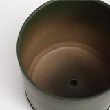 The Ceramic Cylinder Planter with Saucer, 2nd Generation - Ed's Plant Shop