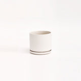 The Ceramic Cylinder Planter with Saucer, 2nd Generation - Ed's Plant Shop