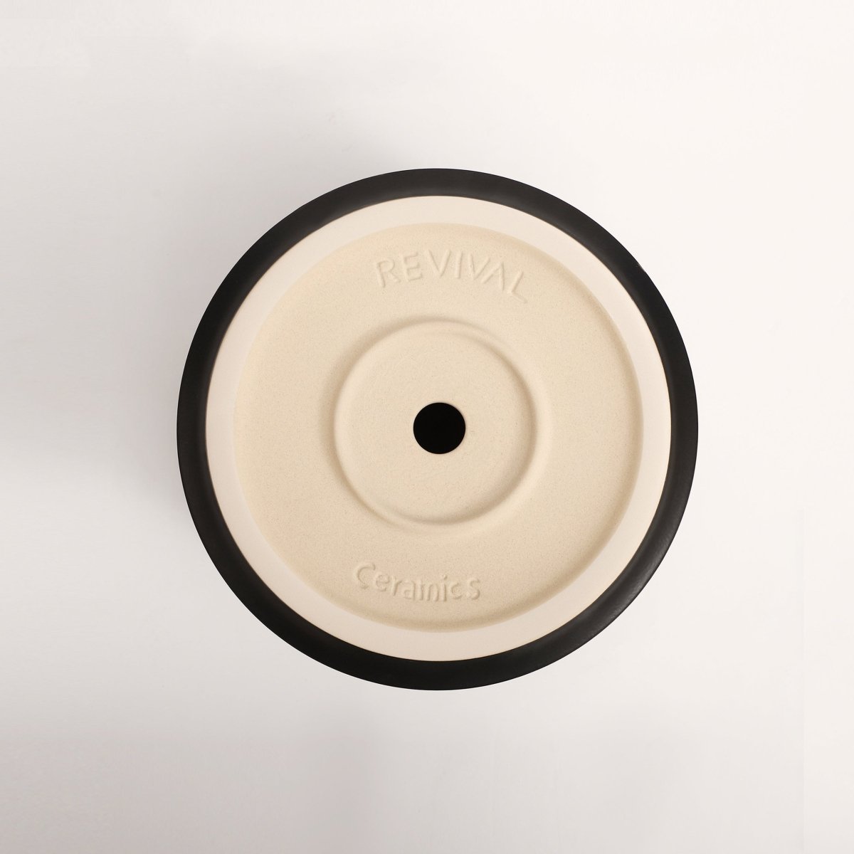 The Ceramic Cylinder Planter with Saucer, 2nd Generation - Ed's Plant Shop