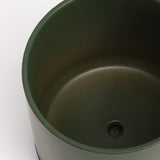 The Ceramic Cylinder Planter with Saucer, 2nd Generation - Ed's Plant Shop