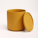 The Ceramic Cylinder Planter with Saucer, 2nd Generation - Ed's Plant Shop