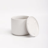 The Ceramic Cylinder Planter with Saucer, 2nd Generation - Ed's Plant Shop