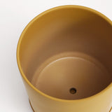 The Ceramic Cylinder Planter with Saucer, 2nd Generation - Ed's Plant Shop