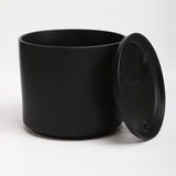 The Ceramic Cylinder Planter with Saucer, 2nd Generation - Ed's Plant Shop