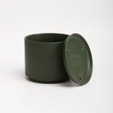 The Ceramic Cylinder Planter with Saucer, 2nd Generation - Ed's Plant Shop