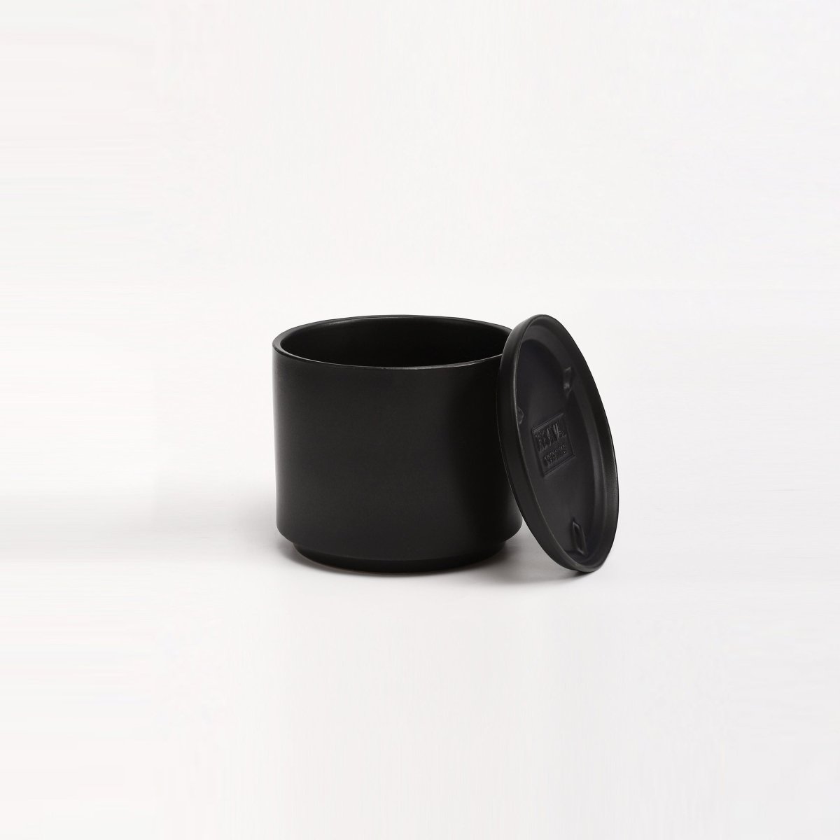 The Ceramic Cylinder Planter with Saucer, 2nd Generation - Ed's Plant Shop