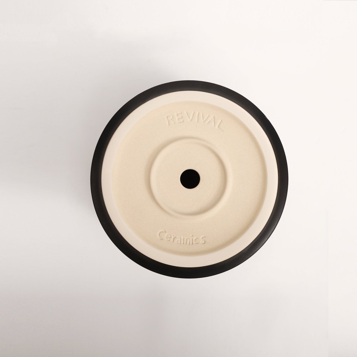The Ceramic Cylinder Planter with Saucer, 2nd Generation - Ed's Plant Shop
