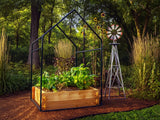 Cedar Raised Garden Bed with Greenhouse Cover