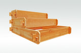 Timberlane Gardens Raised Garden Bed Kit 3 Tiered (1x3 2x3 3x3) Select Cedar Elevated Planter - Ed's Plant Shop