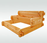 Timberlane Gardens Raised Garden Bed Kit 3 Tiered (1x3 2x3 3x3) Select Cedar Elevated Planter - Ed's Plant Shop