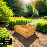 Timberlane Gardens Raised Garden Bed Kit Double Deep (Two 2x3) Select Cedar - Ed's Plant Shop