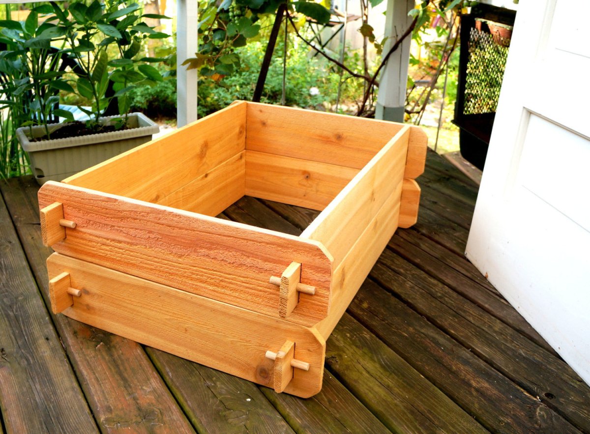 Timberlane Gardens Raised Garden Bed Kit Double Deep (Two 2x3) Select Cedar - Ed's Plant Shop
