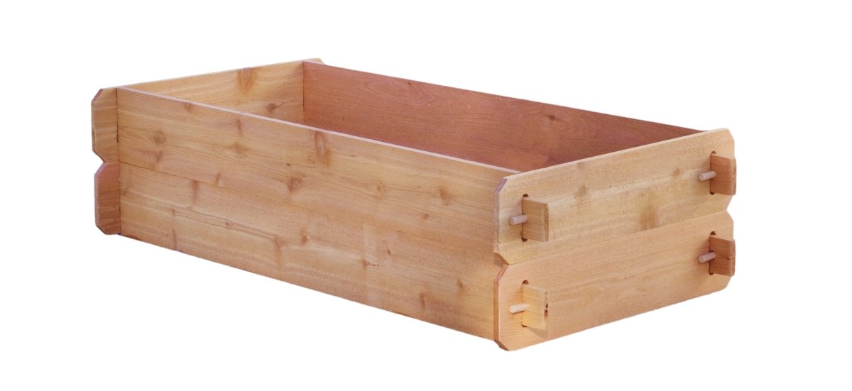 Timberlane Gardens Raised Garden Bed Kit Double Deep (Two 2x4) Select Cedar - Ed's Plant Shop