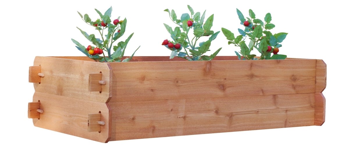 Timberlane Gardens Raised Garden Bed Kit Double Deep (Two 2x4) Select Cedar - Ed's Plant Shop