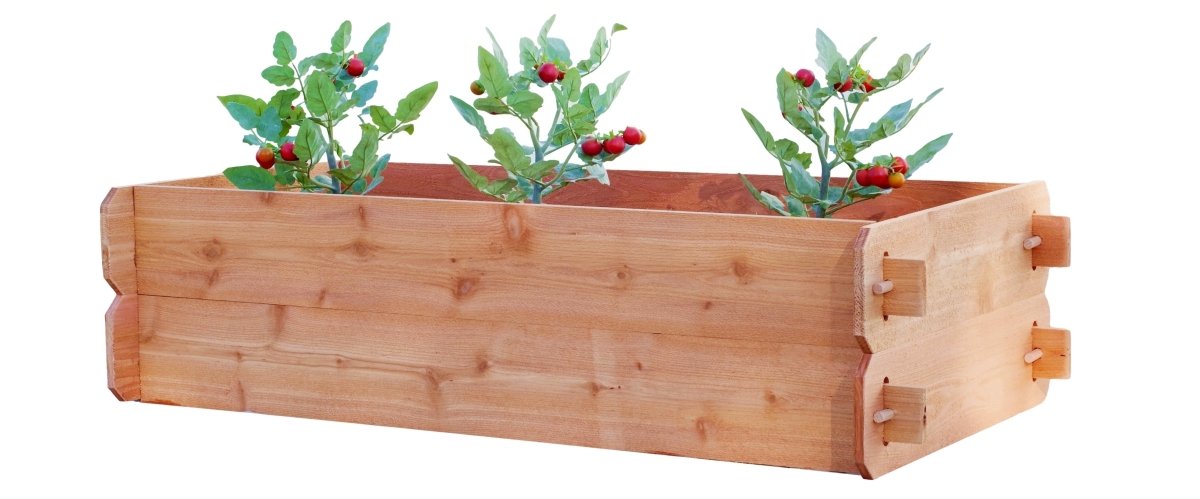 Timberlane Gardens Raised Garden Bed Kit Double Deep (Two 2x4) Select Cedar - Ed's Plant Shop