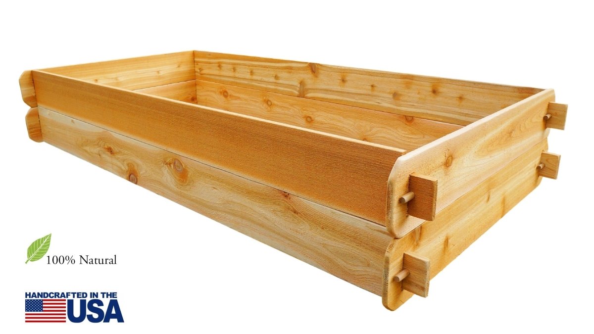 Timberlane Gardens Raised Garden Bed Kit Double Deep (Two 3x6) Select Cedar - Ed's Plant Shop