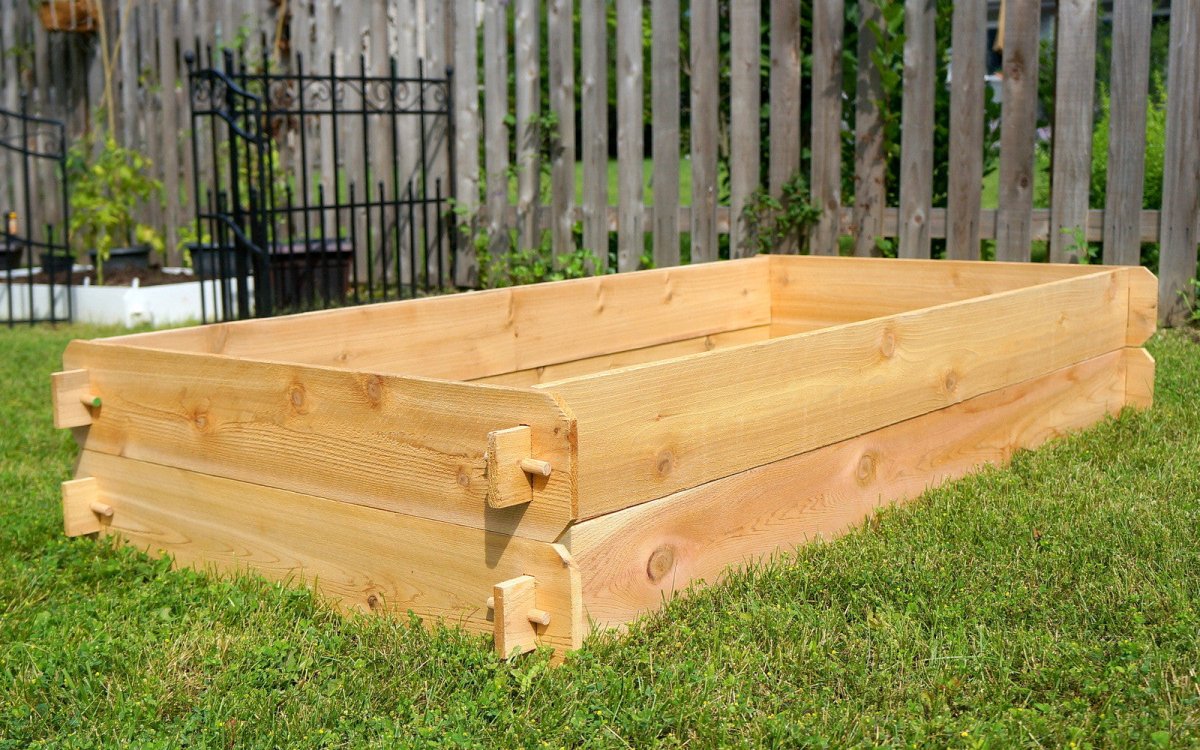 Timberlane Gardens Raised Garden Bed Kit Double Deep (Two 3x6) Select Cedar - Ed's Plant Shop