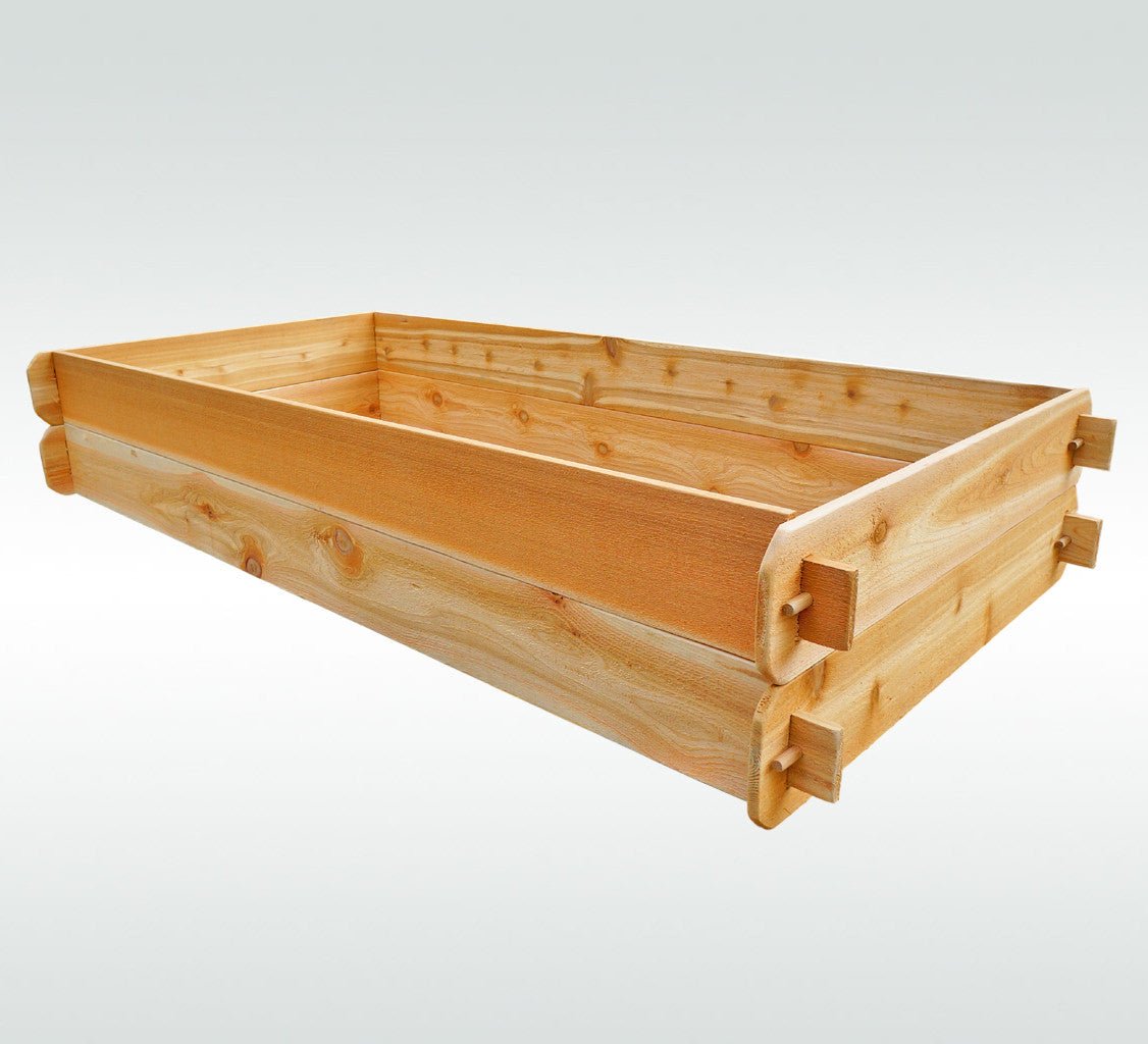 Timberlane Gardens Raised Garden Bed Kit Double Deep (Two 3x6) Select Cedar - Ed's Plant Shop