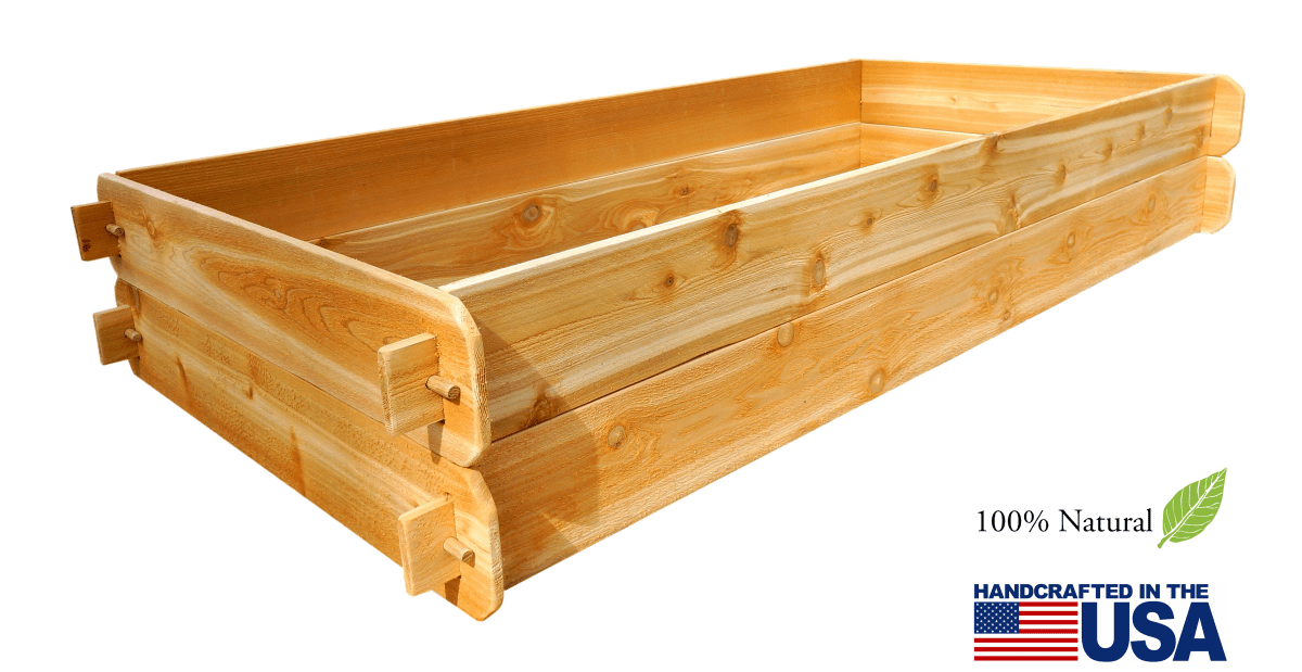 Timberlane Gardens Raised Garden Bed Kit Double Deep (Two 3x6) Select Cedar - Ed's Plant Shop