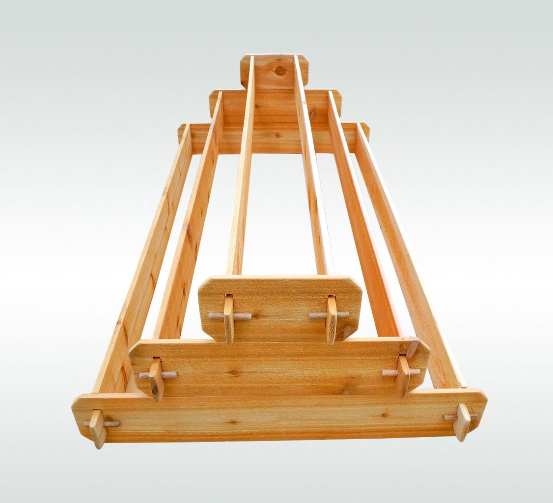 Timberlane Gardens Raised Garden Bed Kit Large 3 Tiered (1x6 2x6 3x6) Select Cedar Elevated Planter - Ed's Plant Shop